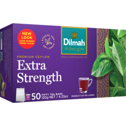 Photo of Dilmah Premium Ceylon Extra Strength Tea Bags 50 Pack