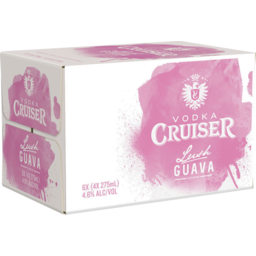 Photo of Vodka Cruiser Lush Guava Bottle 275ml 24pk
