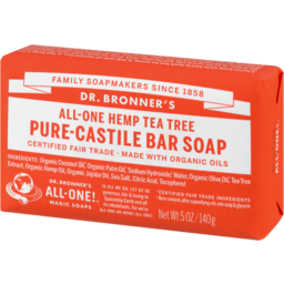 Photo of Dr. Bronner's All-One Hemp Tea Tree Pure-Castile Bar Soap 