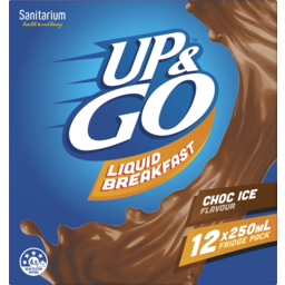 Photo of Sanitarium Up & Go Choc Ice Flavour Liquid Breakfast 12x250ml
