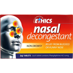 Photo of Ethics Nasal Decongestant 24 Tablets