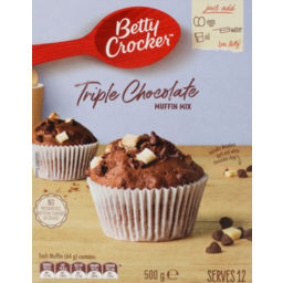 Photo of Betty Crocker Muffin Mix Triple Chocolate 500g