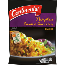Photo of Continental Gourmet Risotto Pumpkin, Bacon & Sour Cream Serves 2 115g
