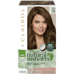 Photo of Clairol Natural Instincts Semi-Permanent Hair Colour Medium Golden Brown