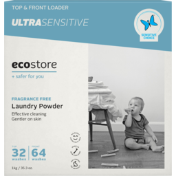 Photo of Eco Store Ultra Sensitive Fragrance Free Top & Front Loader Laundry Powder