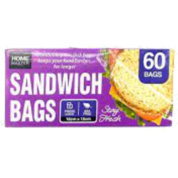 Photo of Home Master Sandwich Bags 16cmx15cm 60pk