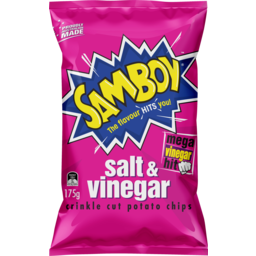 Photo of Samboy Salt & Vinegar Crinkle Cut Chips 175g