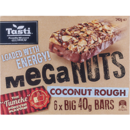 Photo of Tasti Coconut Rough Mega Nuts Bars 6 Pack