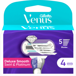 Photo of Gillette Venus Deluxe Smooth Swirl & Platinum Cartridge 4 Pack