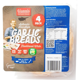 Photo of Giannis Bread Garlic 4 Pack
