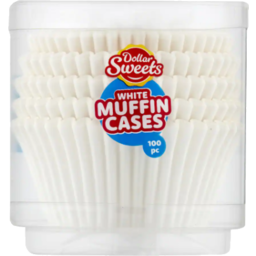 Photo of Dollar Sweets White Muffin Cases 100 Pack