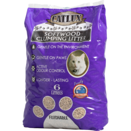 Photo of Catlux Softwood Clumping Cat Litter 6l