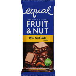 Photo of Equal Chocolate No Sugar Block Fruit & Nut