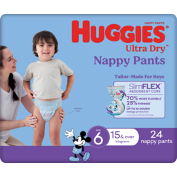 Photo of Huggies Ultra Dry Nappy Pants For Boys & Over Size 6 24 Pack