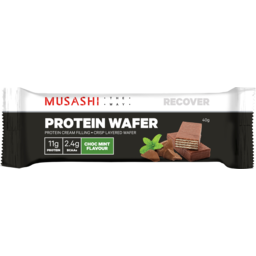 Photo of Musashi Choc Mint Protein Wafer Bar 40g