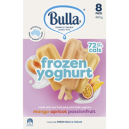 Photo of Bulla Frozen Yoghurt Apricot, Mango and Passionfruit 8s