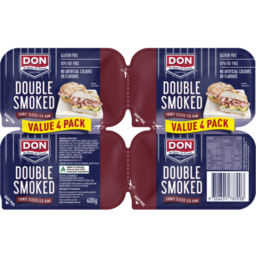 Photo of Don Double Smoked Leg Ham Thinly Sliced Gluten Free 4 Pack 400g