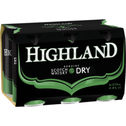 Photo of Highland Scotch & Dry Cans 
