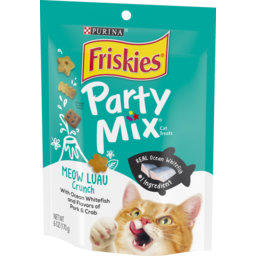 Photo of Friskies Party Mix Cat Treats, Meow Luau Crunch 170g