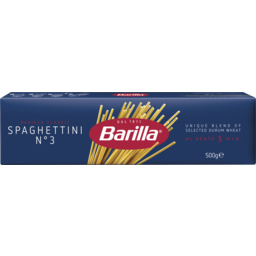 Photo of Barilla Classic Spaghettini Pasta, 500g 500g