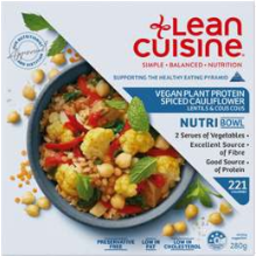 Photo of Lean Cuisine Vegan Plant Protein Spiced Cauliflower 280gm