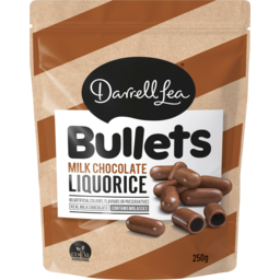 Photo of Darrell Lea Bullets Milk Chocolate Liquorice 250g