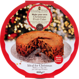 Photo of Grandma Wilds Bake Your Own Xmas Cake Biscuit 800g