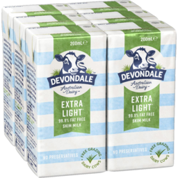 Photo of Devondale Extra Light Milk 200ml 6pk