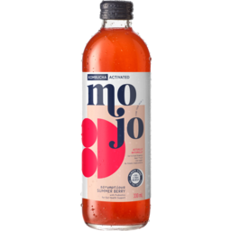 Photo of Mojo Low Sugar & Organic Summer Berry Activated Live Sparkling Probiotic Kombucha 330ml
