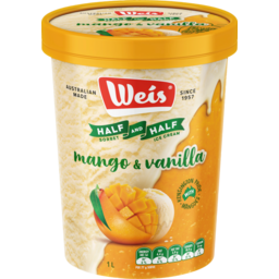 Photo of Weis Half Half Mango Icecream 1lt