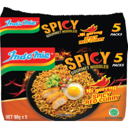 Photo of Indomie Spicy Gourmet Noodles Mi Goreng Spicy Red Curry 5 Pack X 90g
