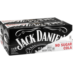 Photo of Jack Daniels & Zero Sugar Cola 375ml 2x10 Pack
