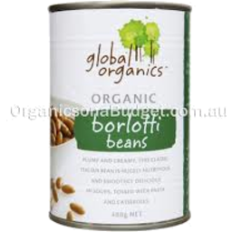 Photo of Global Organics Beans Borlotti