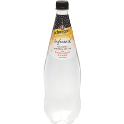 Photo of Schweppes Natural Mineral Water Infused With Blood Orange & Mango 1.1l