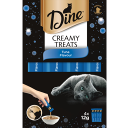 Photo of Dine Creamy Treats Tuna Flavour Cat Treats Sachet 4x12g 4.0x12g