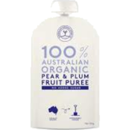 Photo of Australian Organic Fruit Puree Pear & Plum 120g