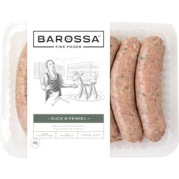 Photo of Barossa Fine Foods Duck & Fennel Sausages 480g