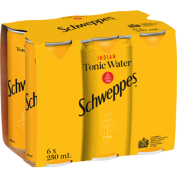 Photo of Schweppes Soft Drink Ind Tonic Water Cans 6.0x250ml