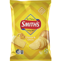 Photo of Smiths Chips Crinkle Cheese & Onion (90g)