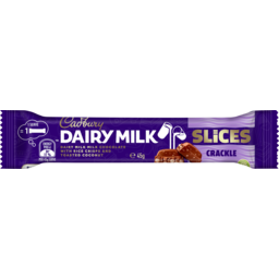 Photo of Cadbury Dairy Milk Slices Choc Crackle Bar 45g