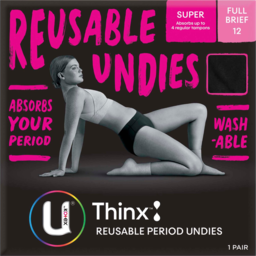Photo of U By Kotex Reusable Undies Size 12 Super Washable Full Brief Single Pack