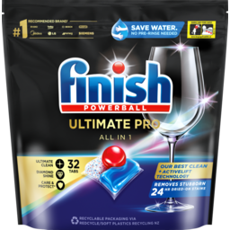 Photo of Finish Ultimate Pro Dishwashing Tablets Fresh Burst 32 Pack 32