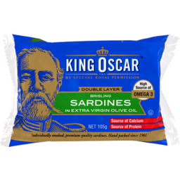 Photo of King Oscar Double Layer Brisling Sardines in Olive Oil