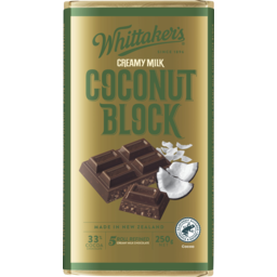 Photo of Whittaker's Fresh Toasted Coconut Block 250gm