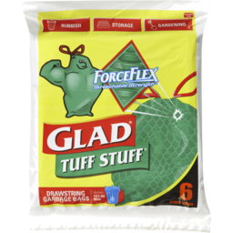 Photo of Glad Tuff Stuff Extra Wide Drawstring Garbage Bags