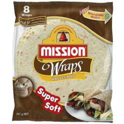 Photo of Mission Wraps Wholegrain 8 Pack 567gm