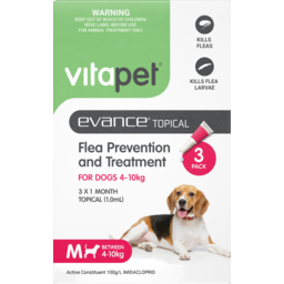 Photo of Vitapet Evance Dog Flea Treatment, For Dogs 4-
