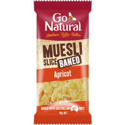Photo of Go Natural Baked Muesli Slice Apricot 90g
