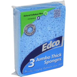 Photo of Edco Jumbo Thick Sponges 3pk
