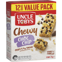 Photo of Uncle Tobys Chewy Choc Chip Bars 12 Pack 12pk